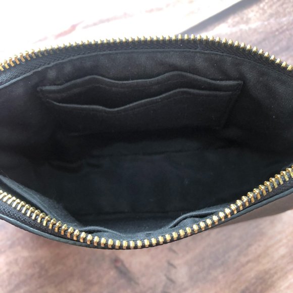 SOLD ❌COACH Nolita 19 Zipper Pouch Mini Bag Black Leather Gold-tone Chain Strap - Picture 8 of 11